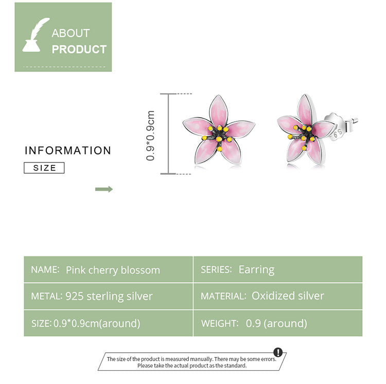 Orecchini Fiore di Sakura in Argento 925 - EkoWorld Jewels Orecchini