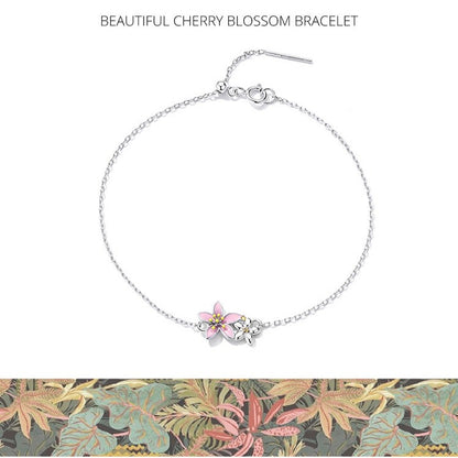 Bracciale Fiore di Sakura in Argento 925 - EkoWorld Jewels Bracciale